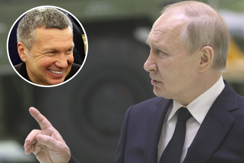 Putin Solovyov Russia Ukraine War Propaganda Fighting