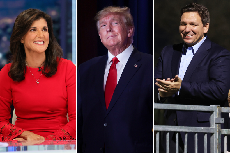 Nikki Haley, Donald Trump, Ron DeSantis