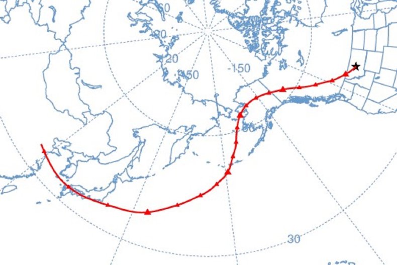 NOAA spy balloon path