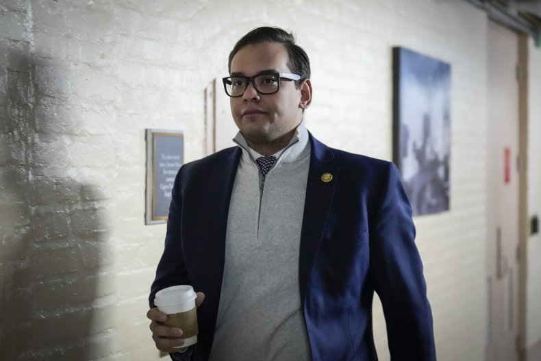 George Santos pictured in Congress