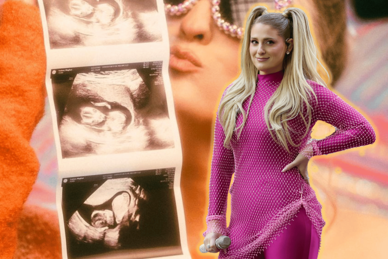 Meghan Trainor performing sonogram