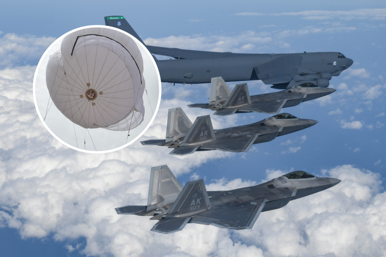 F-22 fighter jets spy balloon