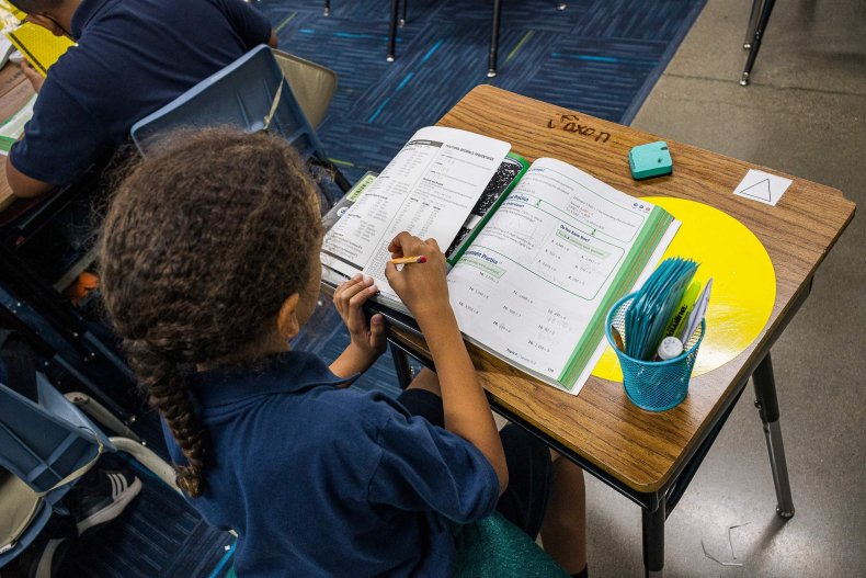 Student at desk