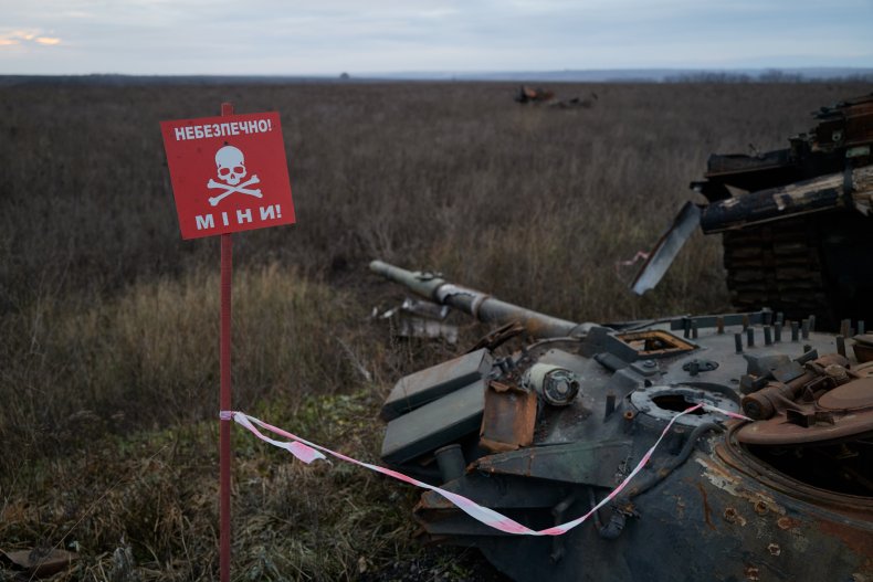 Alleged anti-personnel mine use in Ukraine