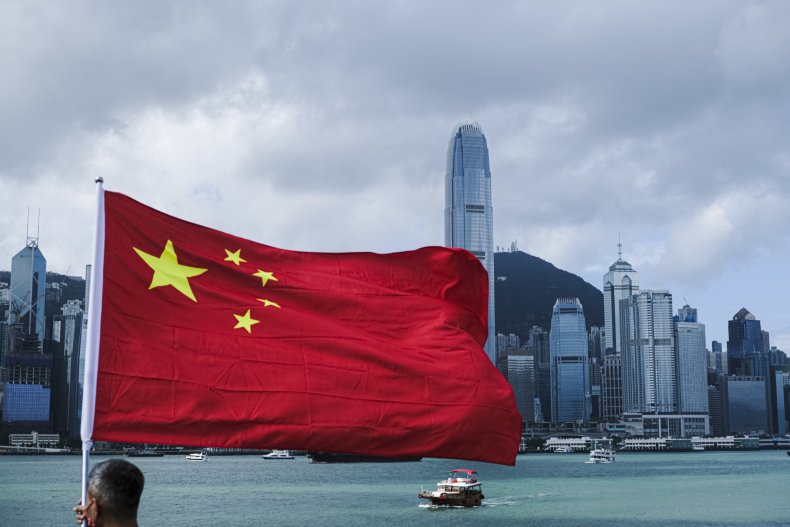 A Chinese Flag in Hong Kong