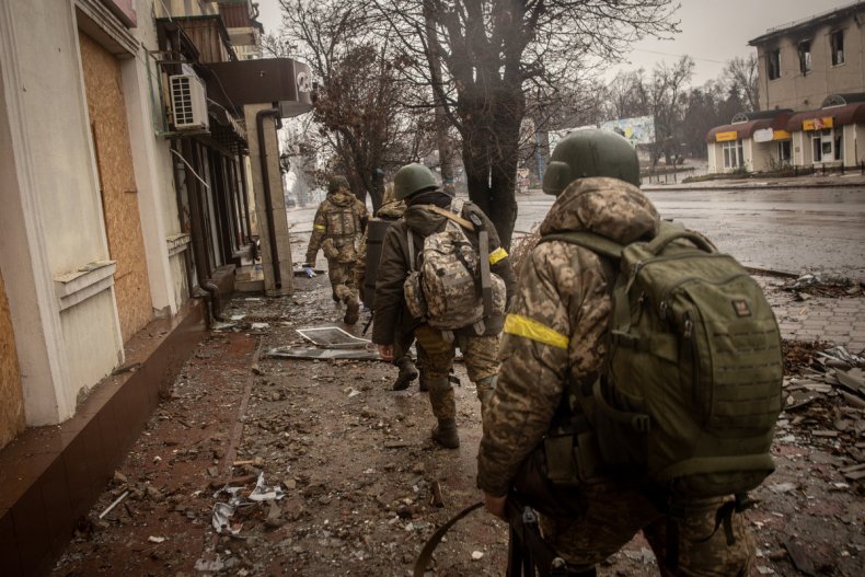 Ukrainian Soldiers In Bakhmut