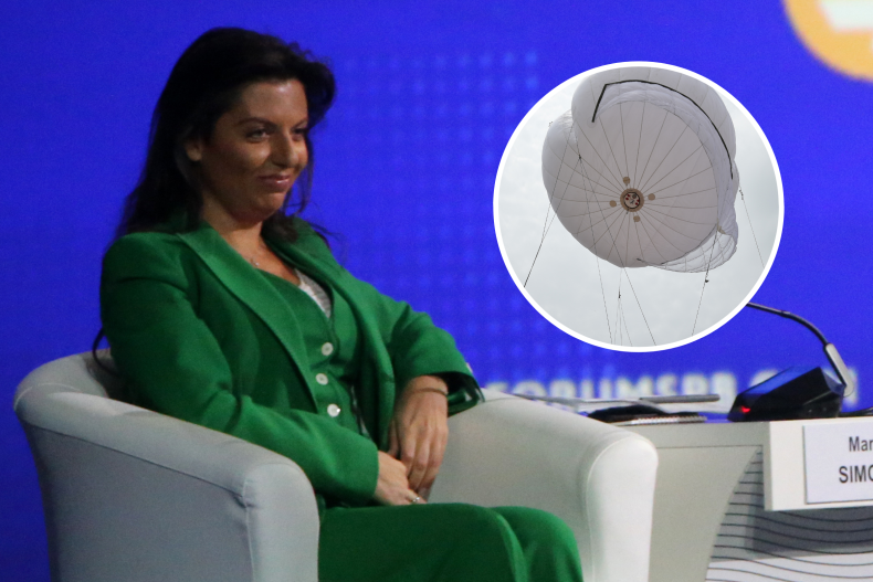 Russian State TV cheers Russian spy balloon