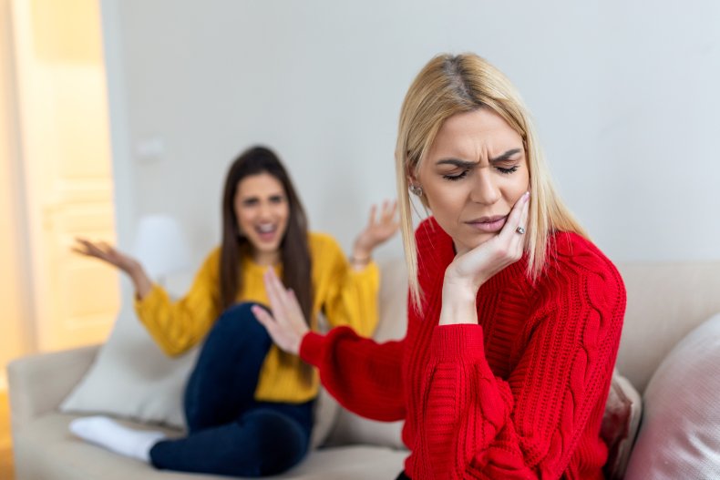 Room mates arguing