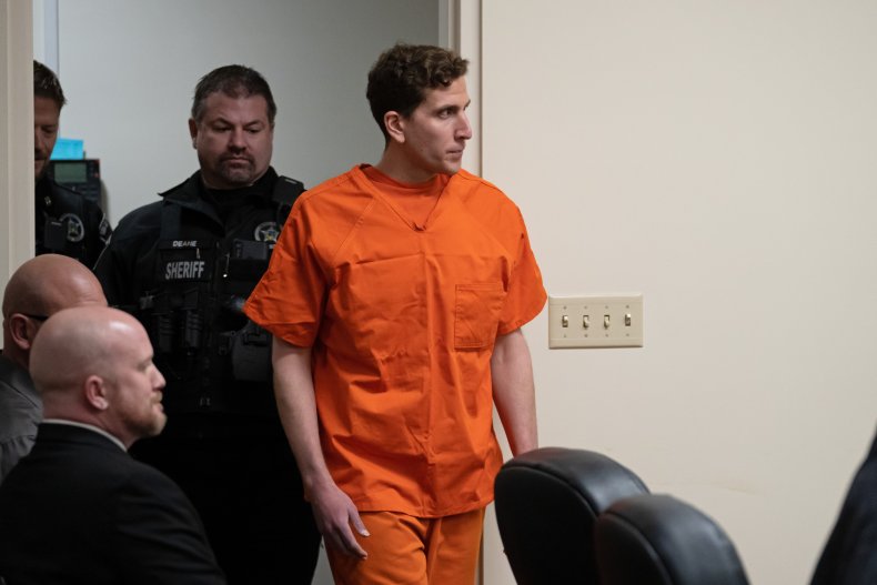 Bryan Kohberger, right, appears at a hearing
