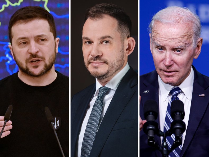 Comp Zelensky, Hrybanand and Biden