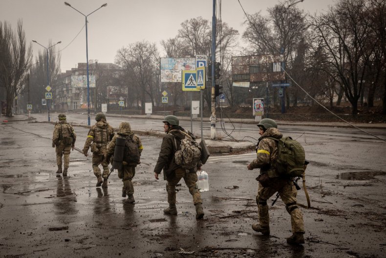 Ukrainian Soldiers In Bakhmut