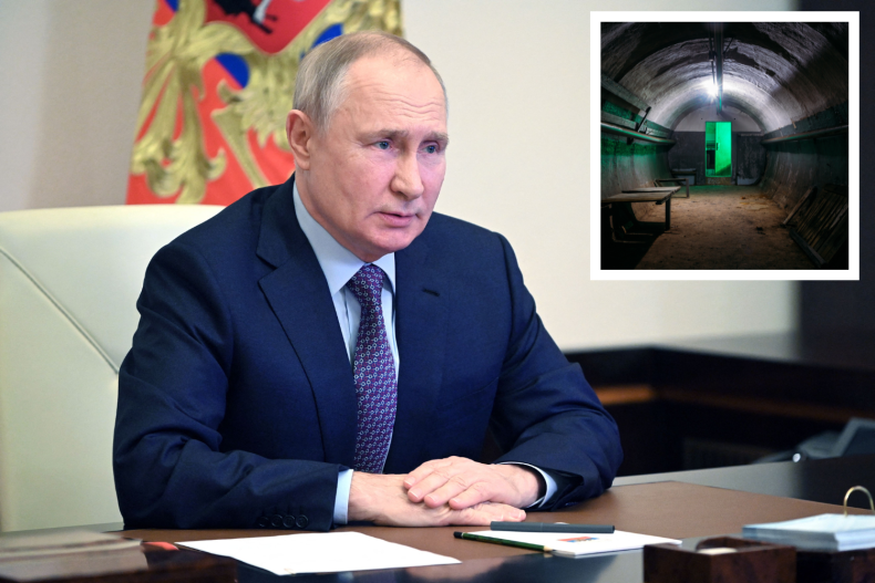 Vladimir Putin speaks in a meeting 