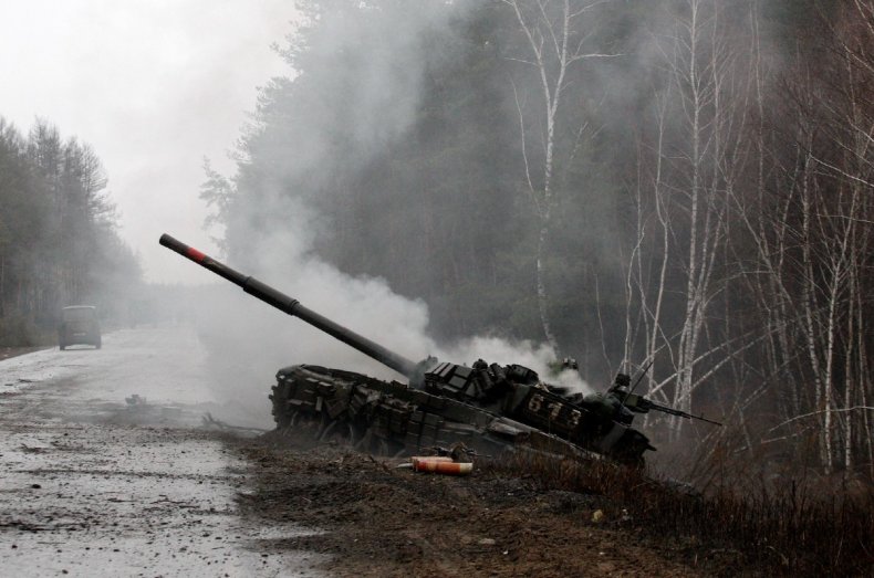 Destroyed Russian Tank
