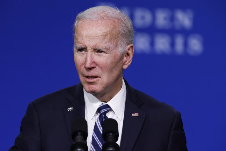 U.S. President Joe Biden speaks