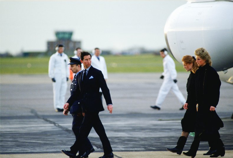 Prince Charles, Princess Diana, Sarah Ferguson Airport