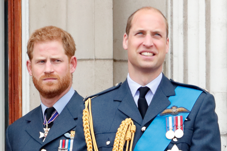 Prince Harry and Prince William Buckingham Palace