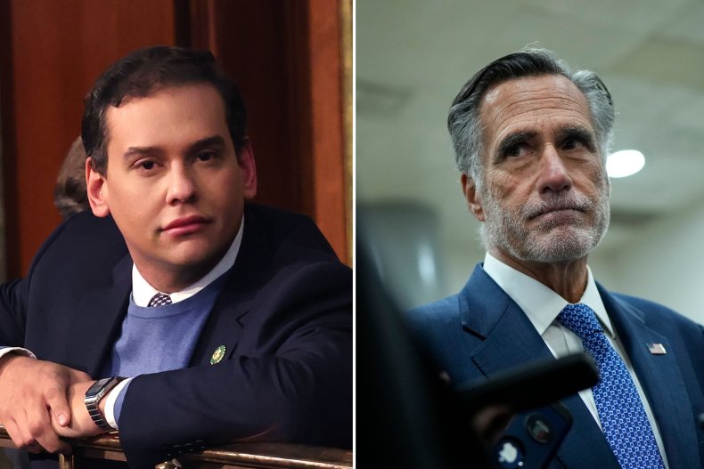 George Santos Escalates Feud With Mitt Romney George Santos Escalates Feud With Mitt Romney