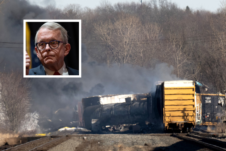 Ohio Train derailment toxic chemicals Mike DeWine