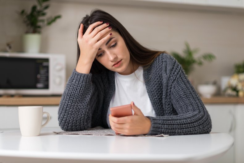 Woman on phone
