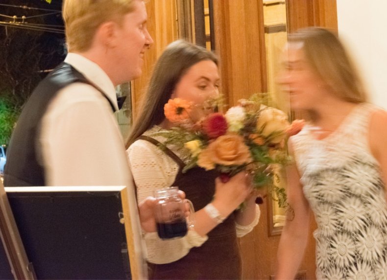 Colin Tapp and Alexa Logan's wedding photo.