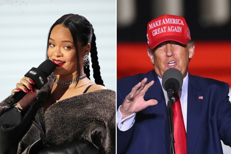 Rihanna Donald Trump Republicans Super Bowl Talent