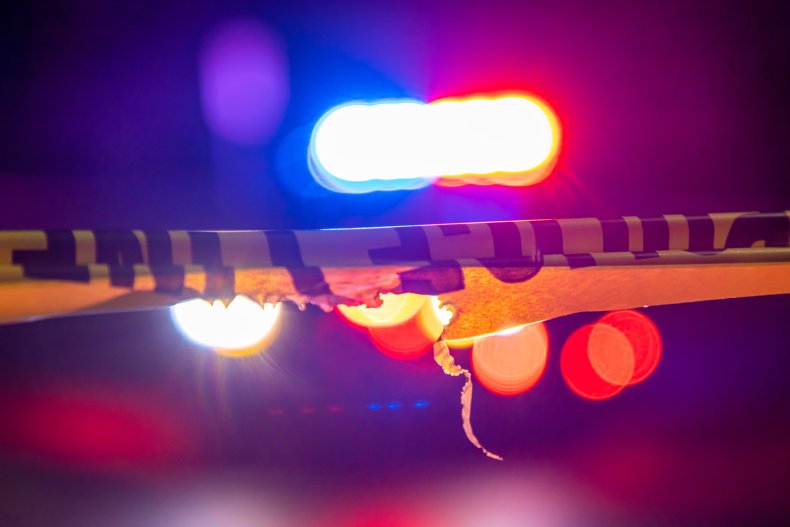 Crime scene stick image