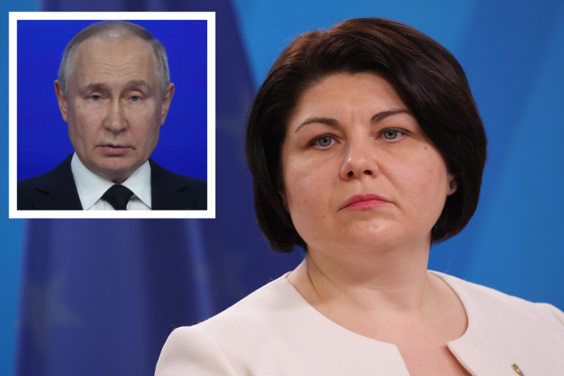 Natalia Gavrilita and Vladimir Putin