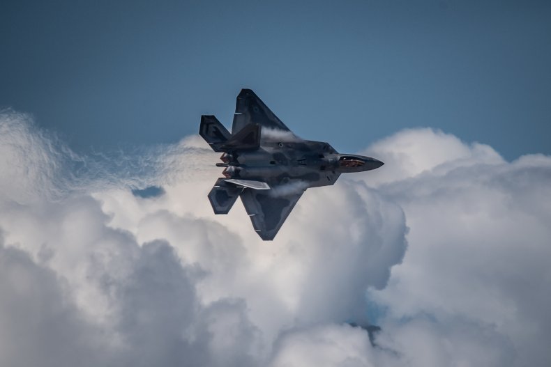 US, Air, Force, F-22, in, Alaska