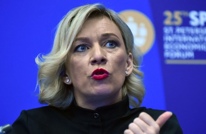 Russian Foreign Ministry spokeswoman Maria Zakharova