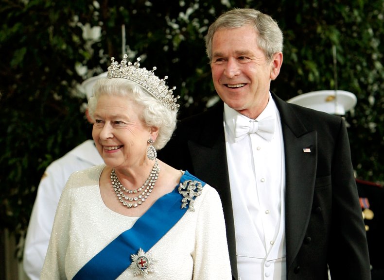 Queen Elizabeth II George W. Bush