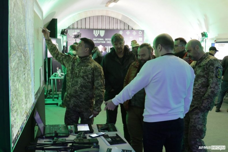 Attendees at Ukraine's National Defense Hackathon
