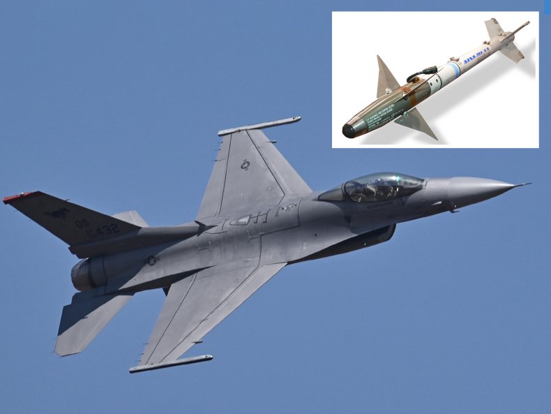 F-16 Jet and a AIM-9 Sidewinder 