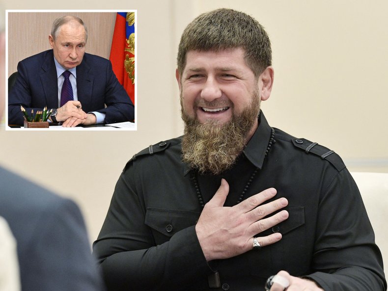 Comp Image, Ramzan Kadyrov and Putin