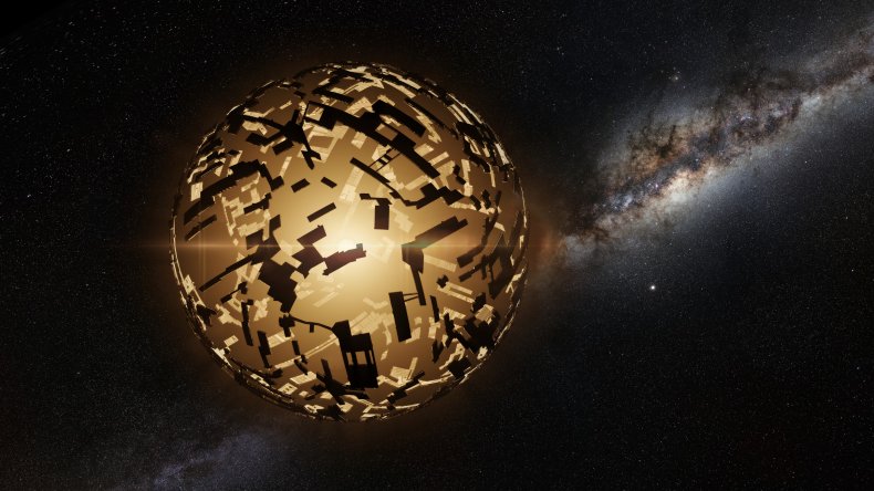 Dyson sphere in space