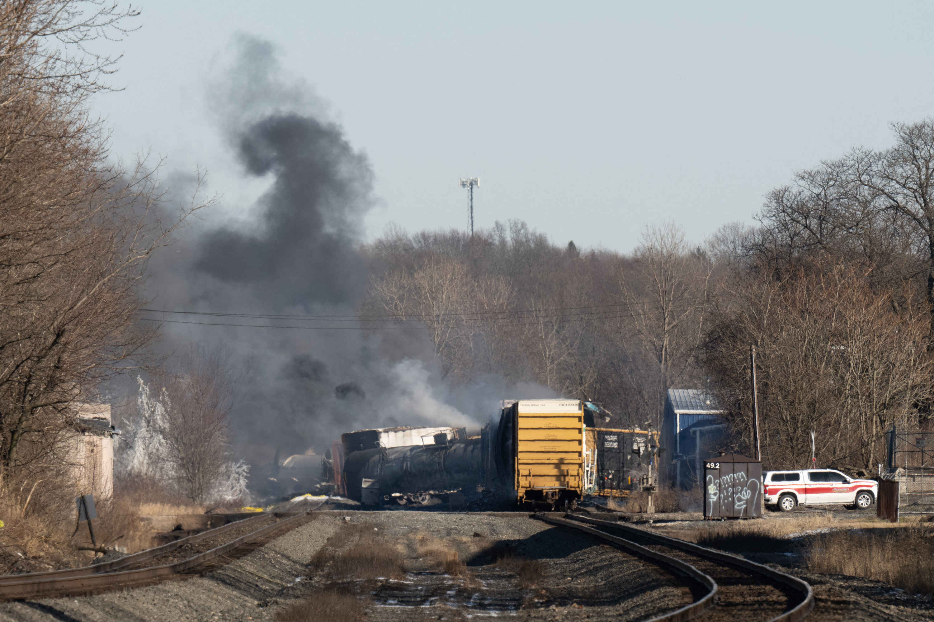 Катастрофа в сша сегодня. Крушение поезда в Огайо 2023.