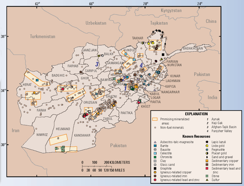 US, Geological, Survey, Afghanistan, mineral, wealth