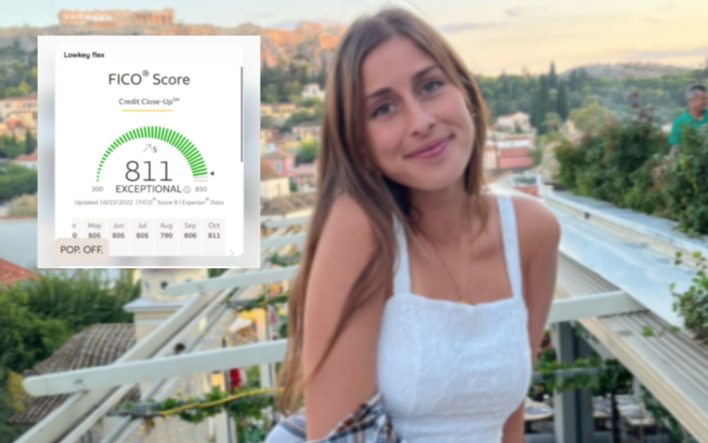 Leah Nicewander's credit score is attracting admirers.