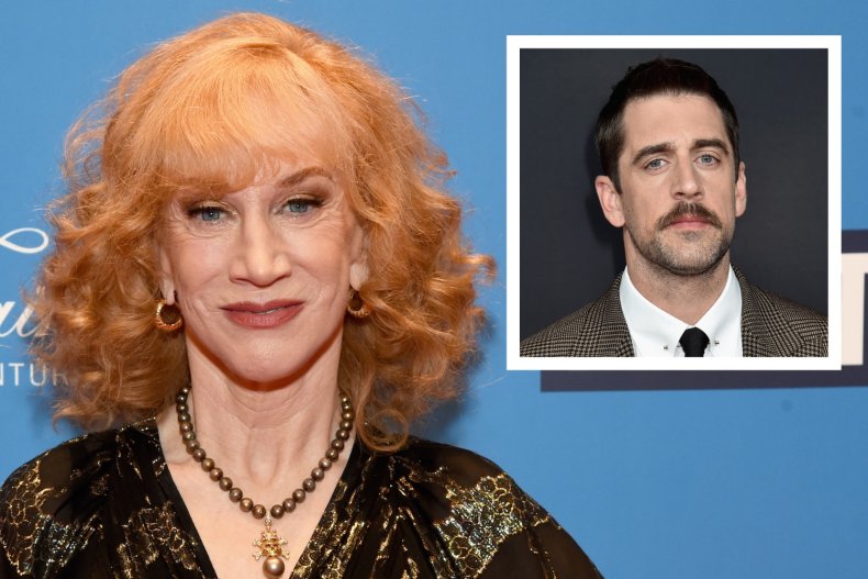 Kathy Griffin slams Aaron Rodgers' conspiracy theory