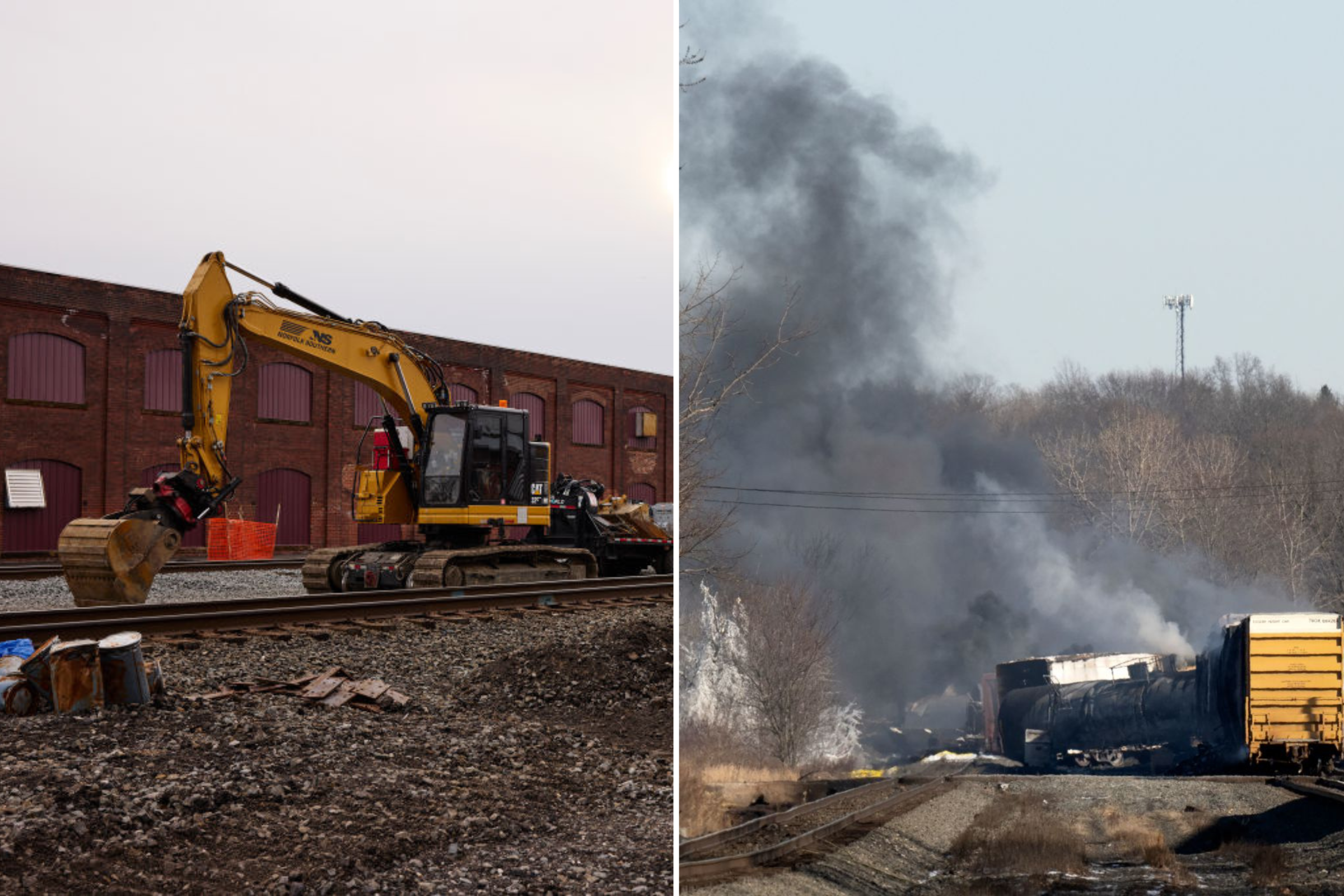 Plane Passenger Photo Shows Size Of Smoke Plume After Ohio Train Derailment