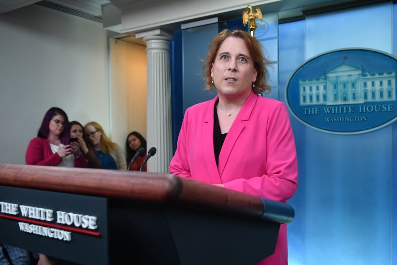 Amy Schneider at the White House