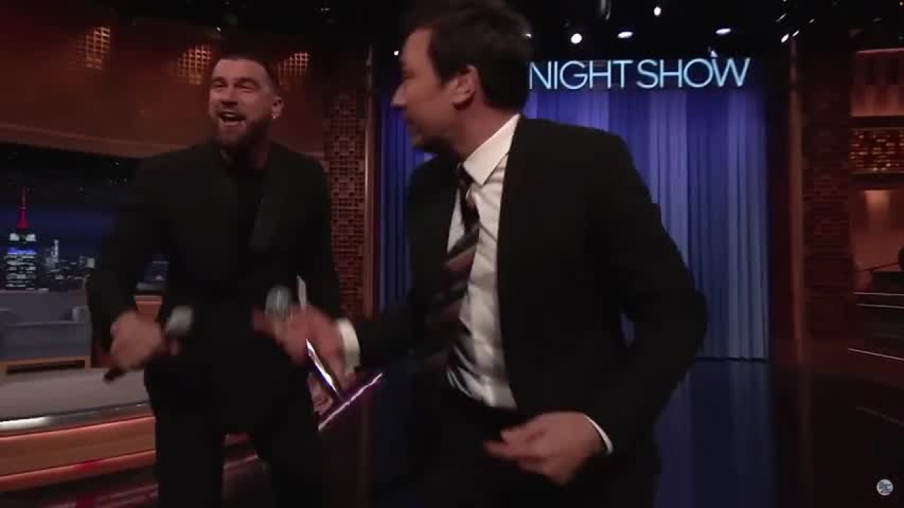 Jimmy Fallon Reveals Travis Kelce 'Can Sing' Ahead of 'SNL' Hosting Gig - Newsweek