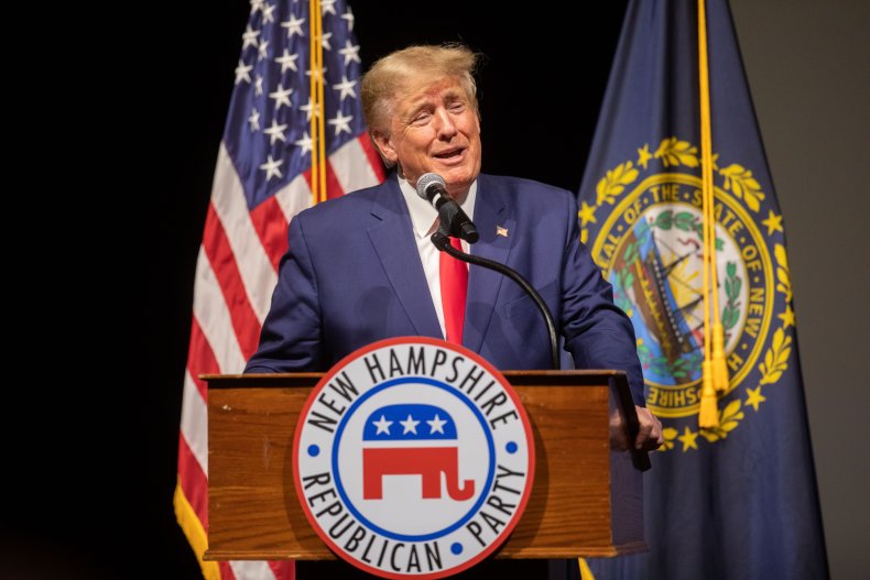 Donald Trump Speaks in New Hampshire