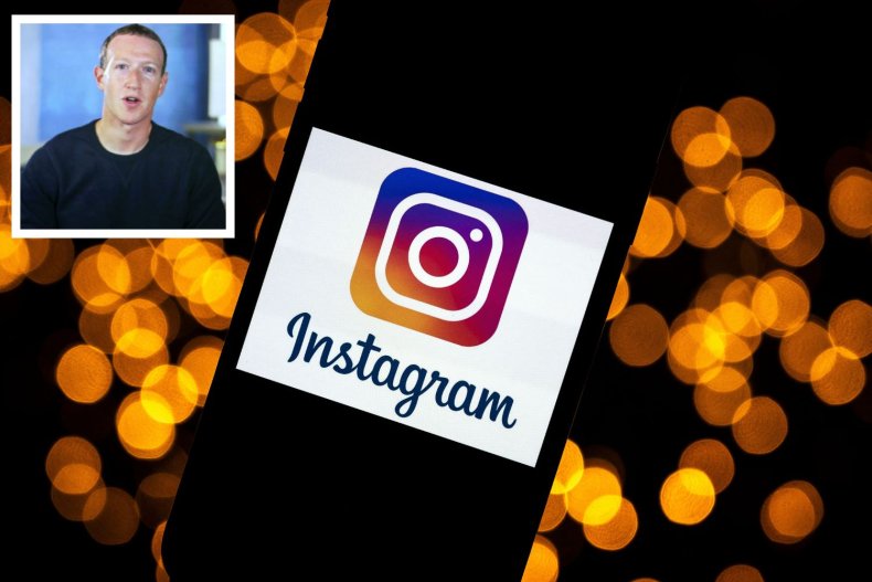 mark zuckerberg and instagram logo
