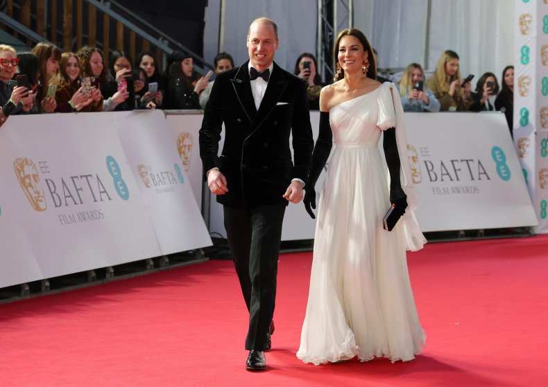 Prince William and Kate Middleton BAFTAs 2023