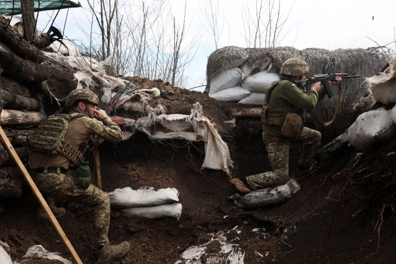 Ukrainian trench 