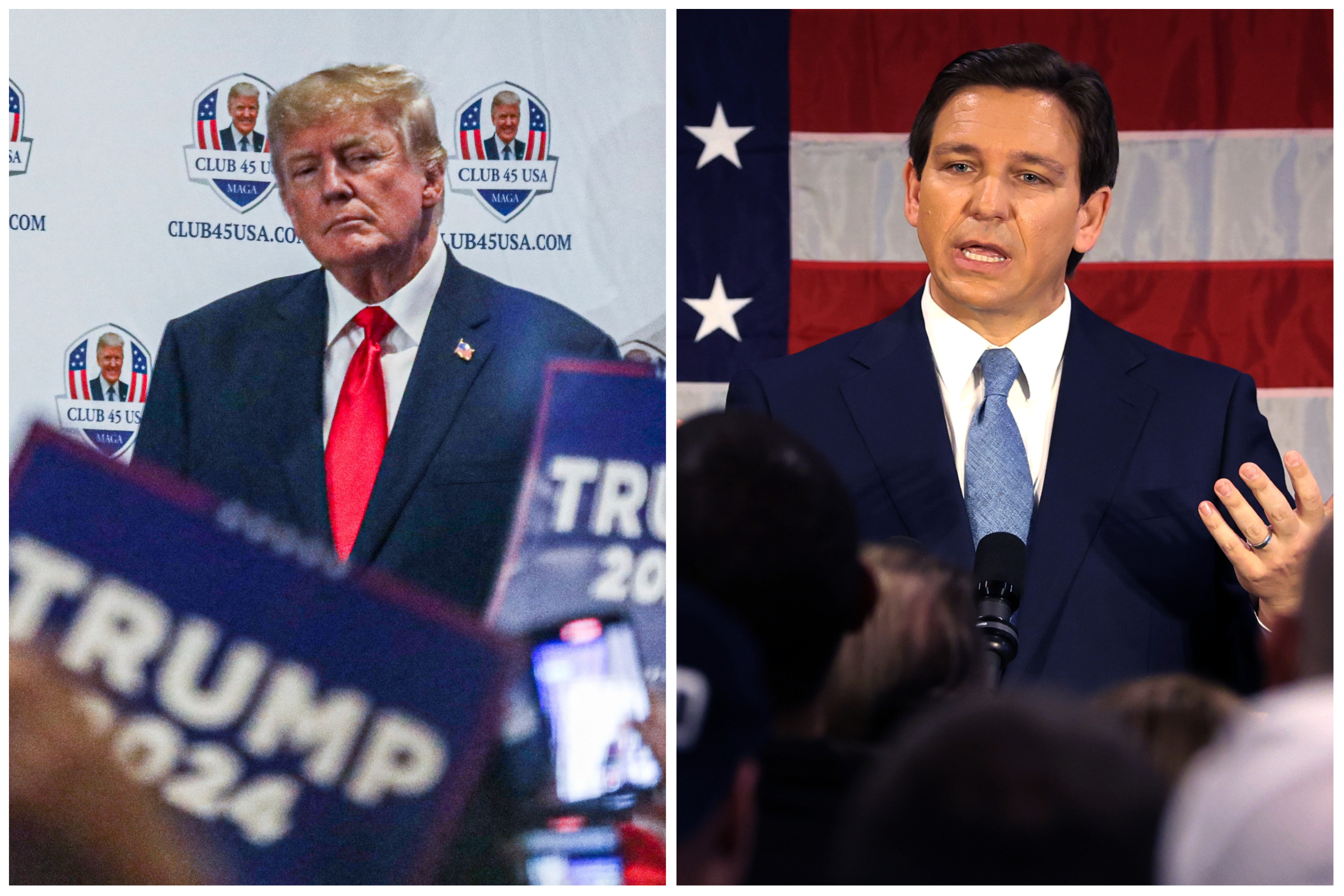 Donald Trump Mocks Ron DeSantis Over Crowd Size in Staten Island