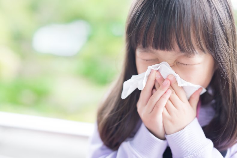 Sneezing child