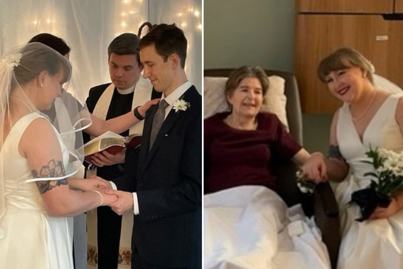 Couple marry in Virginia hospital