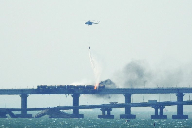 Kerch bridge fire