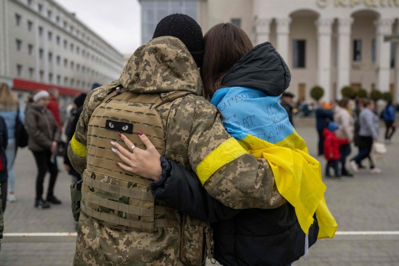 Ukrainian soldier in Kherson